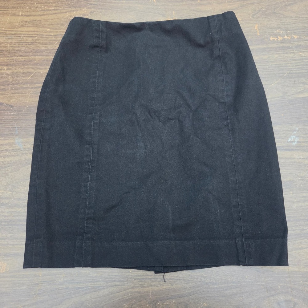 Banana Republic Pencil Skirt Womens 2 Black Excellent Solid Mini - Picture 2 of 6